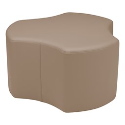 Shapes Series II Vinyl Soft Seating - Cog (18" High) - Taupe Smooth Grain