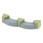 Shapes Series II Vinyl Soft Seating - S-Curve - Shown w/ Wedge (not included)