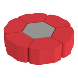 Shapes Series II Vinyl Soft Seating - Hexagon - Shown w/ Petal (not included)
