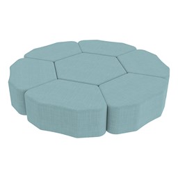 Shapes Series II Vinyl Soft Seating - Hexagon - Shown w/ Petal (not included)