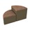Shapes Series II Designer Soft Seating - Pie - Dark Latte/Chocolate
