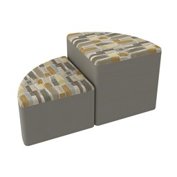 Shapes Series II Designer Soft Seating - Pie - Desert/Taupe