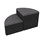 Shapes Series II Designer Soft Seating - Pie - Pepper/Black