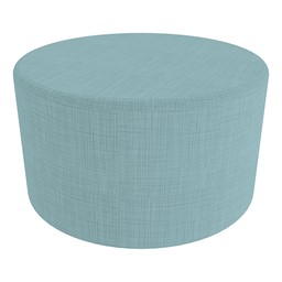 Shapes Series II Vinyl Soft Seating - Large Round (18" H) - Blue Crosshatch