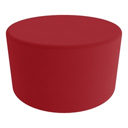 Shapes Series II Vinyl Soft Seating - Large Round (18" H) - Red Smooth Grain
