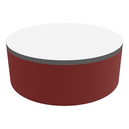 Shapes Series II Soft Seating Tabletop - Large Round (12" H) - Burgundy Smooth Grain