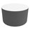 Shapes Series II Soft Seating Tabletop - Large Round (18" H) - Gray Crosshatch