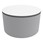 Shapes Series II Soft Seating Tabletop - Large Round (18" H) - Light Gray Crosshatch