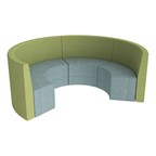 Shapes Series II Structured Vinyl Soft Seating - Curved Huddle