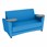 Shapes Series II Common Area Sofa w/ Tablet Arms - Brilliant Blue