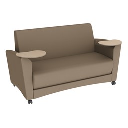 Shapes Series II Common Area Sofa w/ Tablet Arms - Taupe