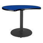 Crescent Pedestal Designer Café Table w/ Round Base