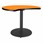 Ocean Table Top/Gray Edgeband/Silver Base - Orange Grove Table Top/Black Edgeband/Black Base
