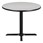 Round Pedestal Café Table and Bentwood Stack Café Chair Set - Table - Gray nebula
