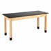 Science Lab Table w/ Wood Legs & Phenolic Top (24\" W x 60\" L)