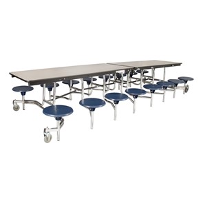 Mobile Stool Cafeteria Tables