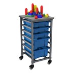 Structure Series Single-Wide Mobile Classroom Storage Cart