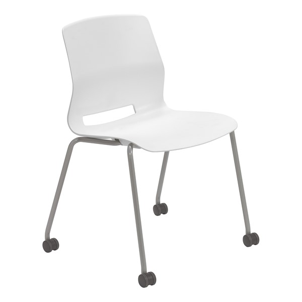Scholar Series Mobile Chair w/ out Arms - White