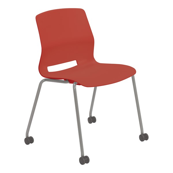 Scholar Series Mobile Chair w/ out Arms - Coral