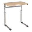 Rectangle Cantilever Desk w/ Curved Edge - Maple