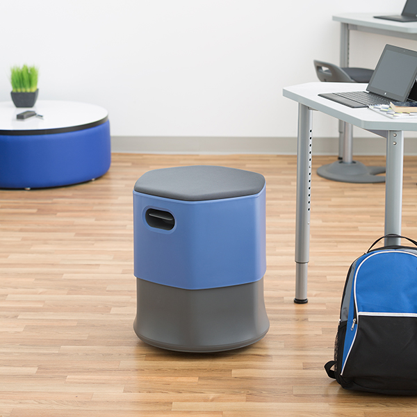 Learniture Profile Series Adjustable-Height Active Learning Stool at
