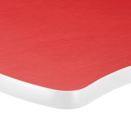Crescent Pedestal Designer Café Table w/ Round Base  - Table Top/Edgeband