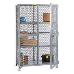 All-Welded Storage Locker with Two Center Shelves