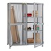 All-Welded Storage Locker with Two Half Shelves