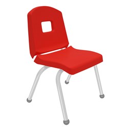 Split-Bucket Preschool Chair - Red