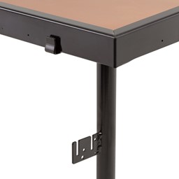 Adjustable-Height Portable Stage w/ Hardboard Deck - Ganging Bracket