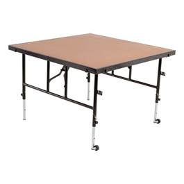 Adjustable-Height Portable Stage w/ Hardboard Deck For Sale