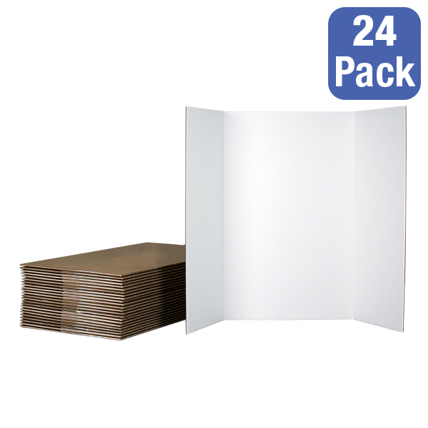Norwood Commercial Furniture White Corrugated Project Boards Pack of 24 at School Outfitters