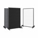 Portable Ballistic Partition (6' 6" H x 4' W) - Tackable Fabric & Magnetic Dry Erase Board
