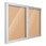 Indoor Enclosed Bulletin Board w/ Two Doors