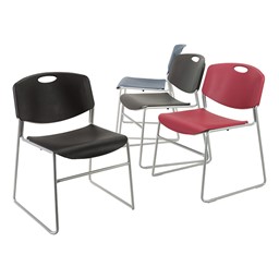 Heavy-Duty Plastic Stacking School Chair - Color Options