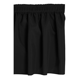 Shirred Pleat Stage Skirting - Black