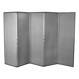 5' 7" H Folding Display Partition (8' 4" L) - Smoky gray