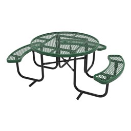 ADA Round Picnic Table w/ Diamond Expanded Metal