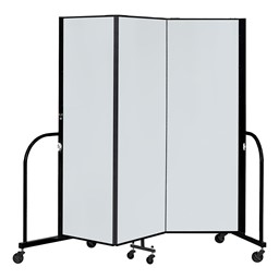 6' H Magnetic Whiteboard Tackable Portable Partition -3 Panels