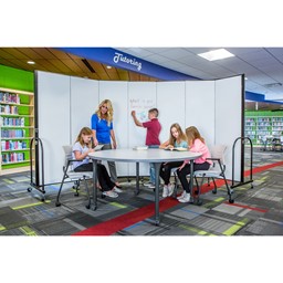 6' H Whiteboard Tackable Portable Partition