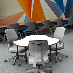 Bradley Office Chairs around a collaborative table