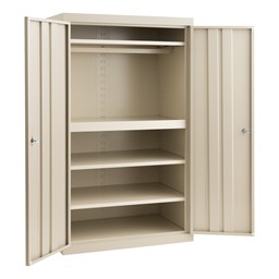 Storage Cabinet W Adjustable Shelves, How To Put Shelves In A Metal Cabinet