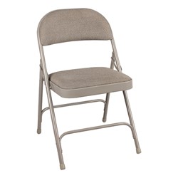 6600 Series Heavy Duty Folding Chair W Fabric Upholstered Seat Back