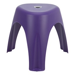 Assorted Color Indoor/Outdoor Plastic Stack Stool - Purple