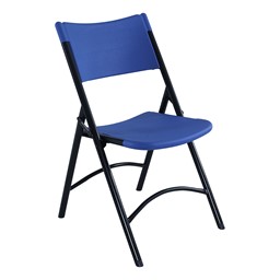 Blow-Molded Folding Chair - Blue