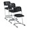 National Public Seating Z Stool w/ Backrest - Shown in 18", 22" and 24" seat heights