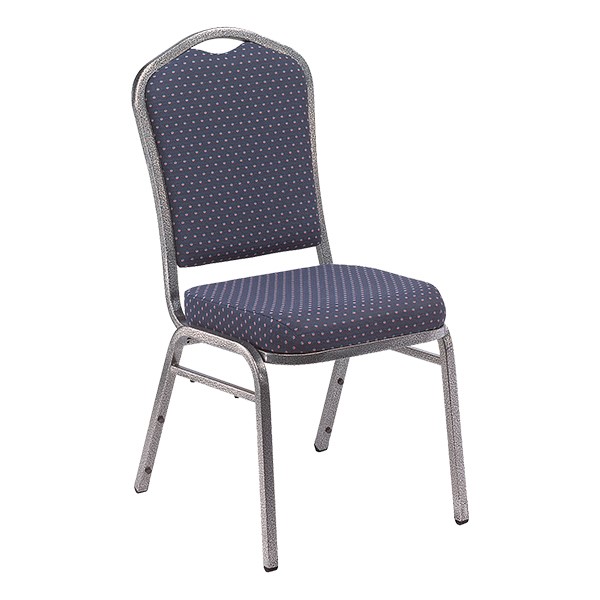 9300 Stack Chair - Navy/Silver