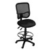ComfySeat Mesh-Back Posture Drafting Stool w/out Arm Rests - Black shown