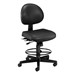 Antimicrobial 24-Hour Use Drafting Stool - Black