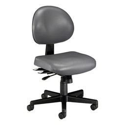 Antimicrobial 24-Hour Use Task Chair w/ out Arm Rests - Charcoal